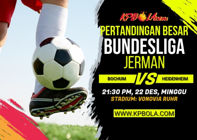 Komunitas Prediksi Bola – Kami akan memberitahukan Kpbola dalam kompetisi Bundesliga antara Bochum vs Heidenheim.